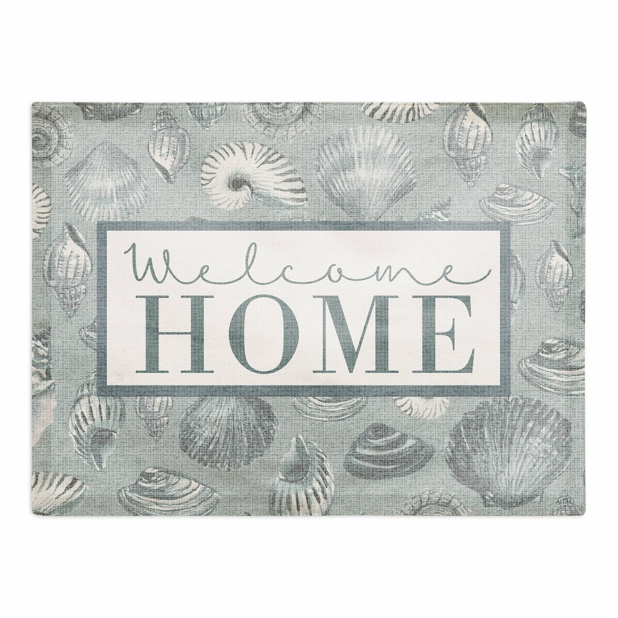 Welcome Home Multi Shell Cotton Twill Placemat